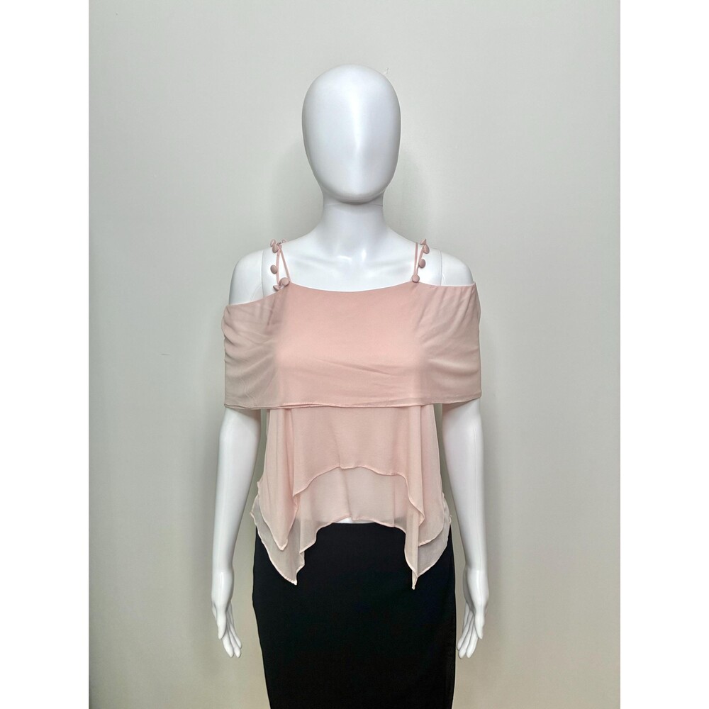 SS 2004 Yves Saint Laurent by Tom Ford pink top w button details size medium - Picture 3 of 10